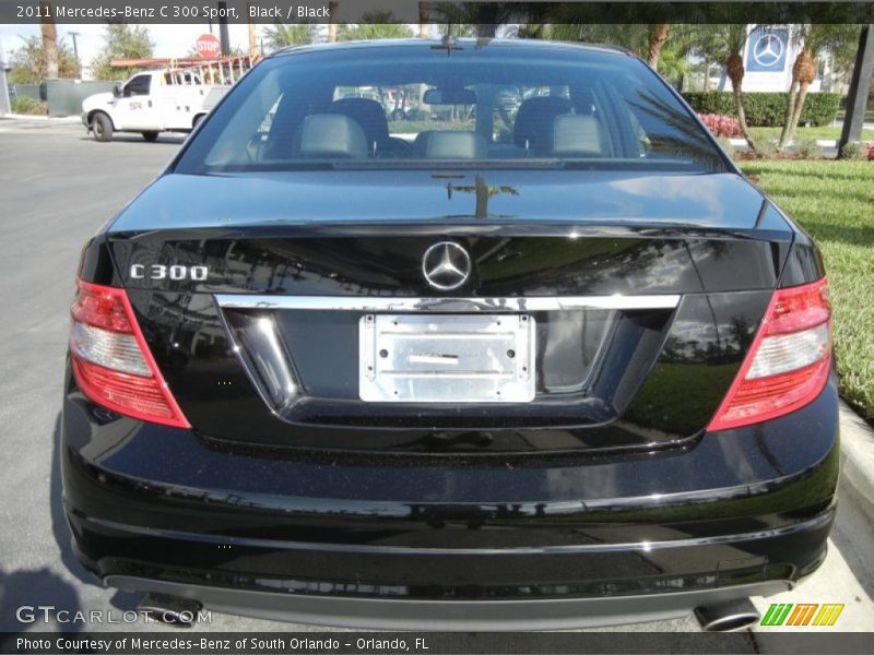 Black / Black 2011 Mercedes-Benz C 300 Sport