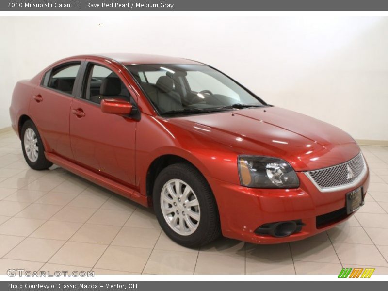 Rave Red Pearl / Medium Gray 2010 Mitsubishi Galant FE