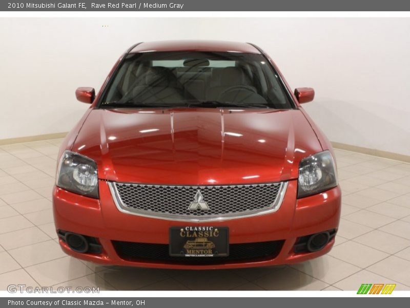 Rave Red Pearl / Medium Gray 2010 Mitsubishi Galant FE