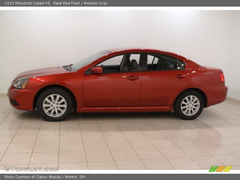 Rave Red Pearl / Medium Gray 2010 Mitsubishi Galant FE