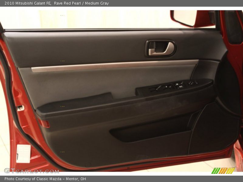 Rave Red Pearl / Medium Gray 2010 Mitsubishi Galant FE