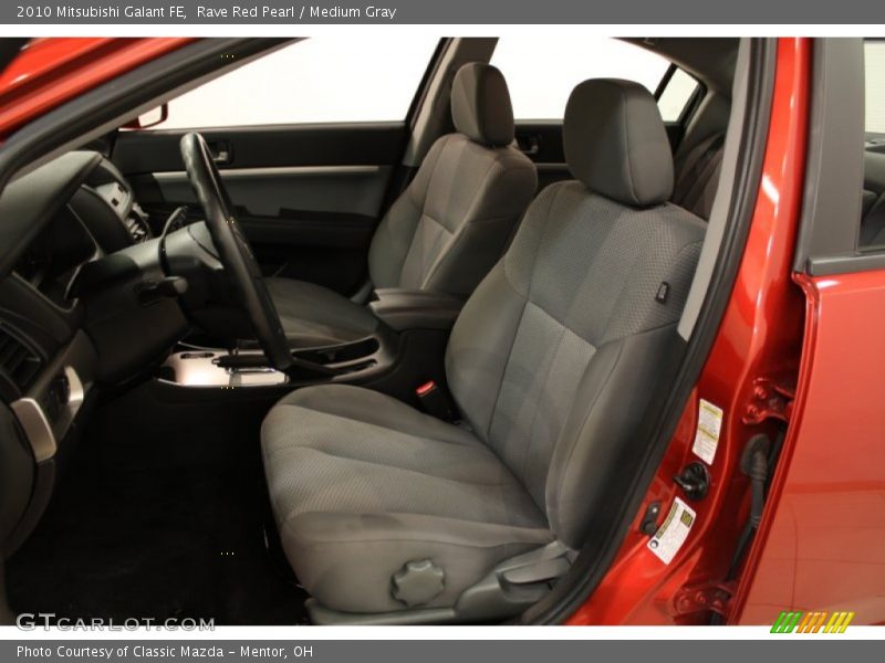 Rave Red Pearl / Medium Gray 2010 Mitsubishi Galant FE