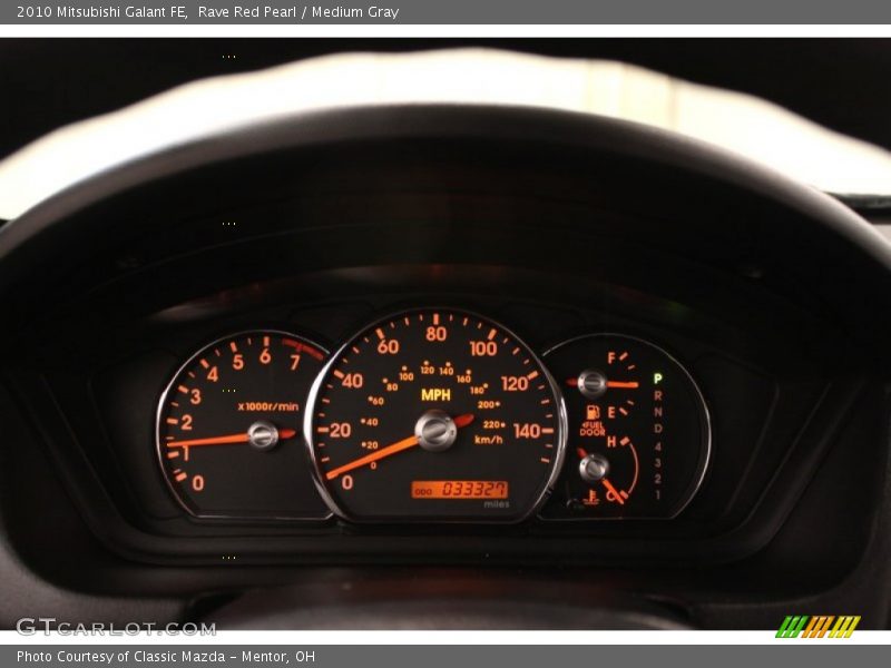 Rave Red Pearl / Medium Gray 2010 Mitsubishi Galant FE