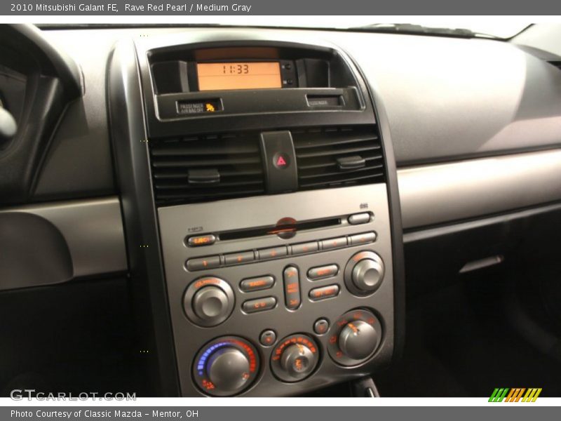 Rave Red Pearl / Medium Gray 2010 Mitsubishi Galant FE
