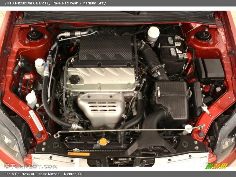 Rave Red Pearl / Medium Gray 2010 Mitsubishi Galant FE