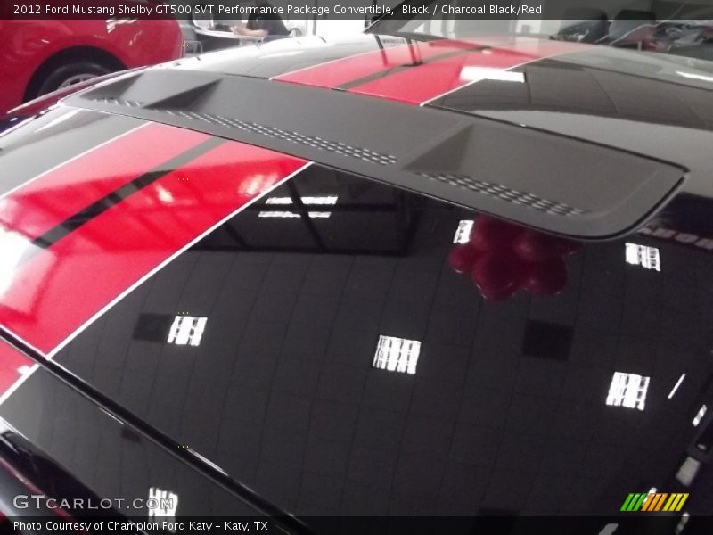 Black / Charcoal Black/Red 2012 Ford Mustang Shelby GT500 SVT Performance Package Convertible