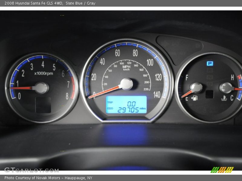 Slate Blue / Gray 2008 Hyundai Santa Fe GLS 4WD