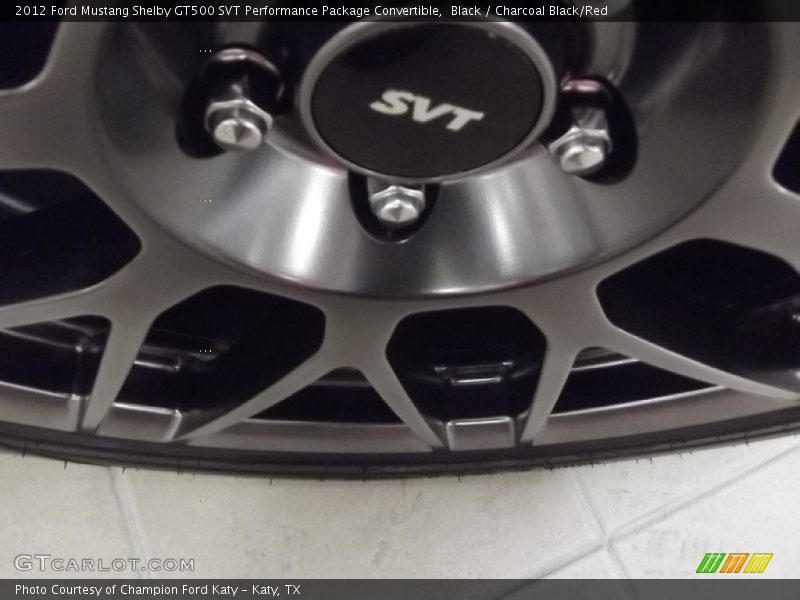 Black / Charcoal Black/Red 2012 Ford Mustang Shelby GT500 SVT Performance Package Convertible