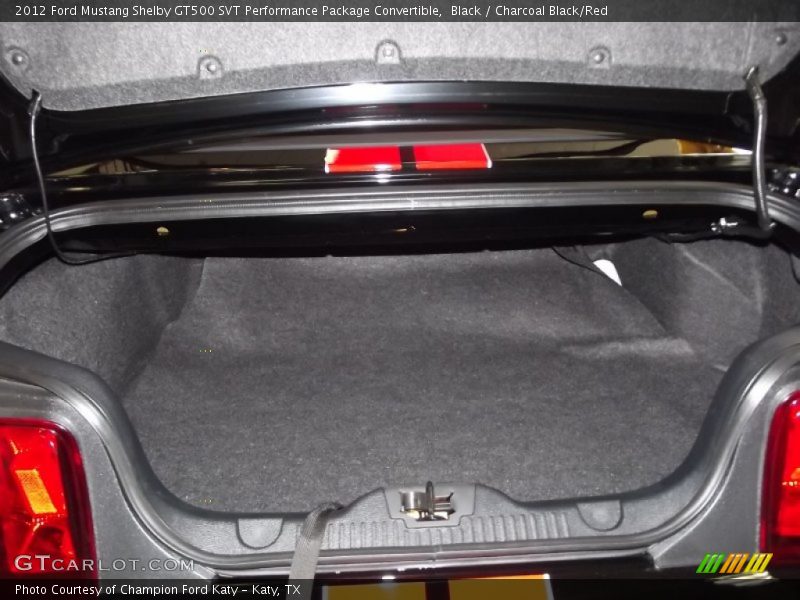  2012 Mustang Shelby GT500 SVT Performance Package Convertible Trunk