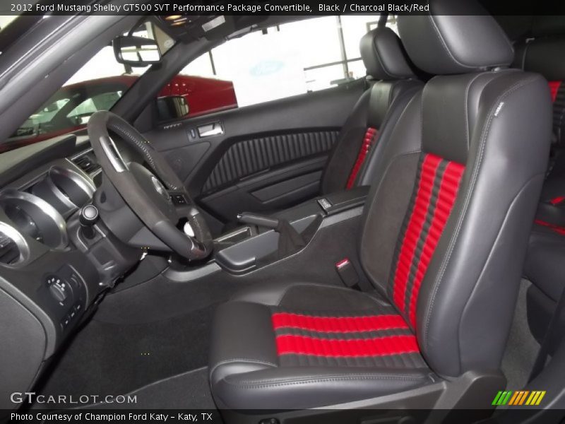  2012 Mustang Shelby GT500 SVT Performance Package Convertible Charcoal Black/Red Interior