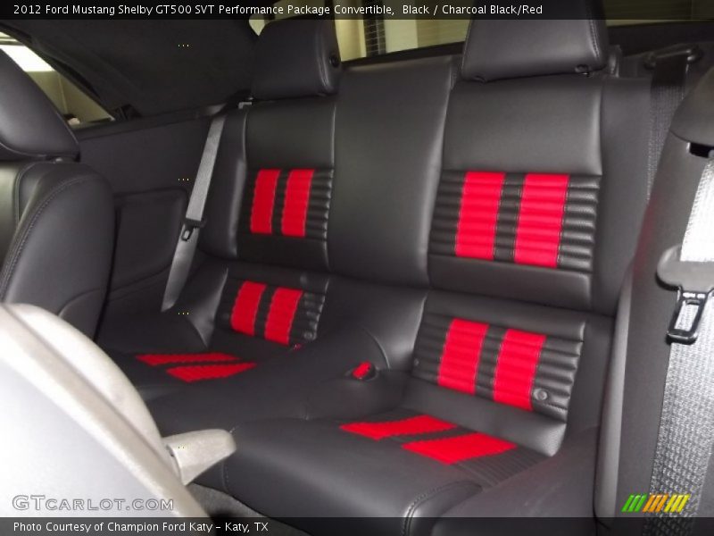  2012 Mustang Shelby GT500 SVT Performance Package Convertible Charcoal Black/Red Interior