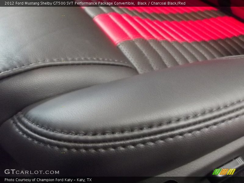 Black / Charcoal Black/Red 2012 Ford Mustang Shelby GT500 SVT Performance Package Convertible