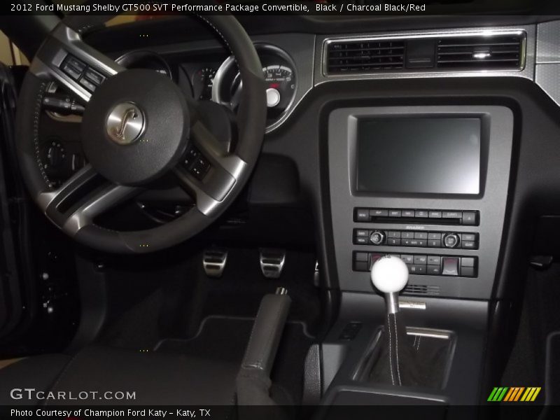 Dashboard of 2012 Mustang Shelby GT500 SVT Performance Package Convertible