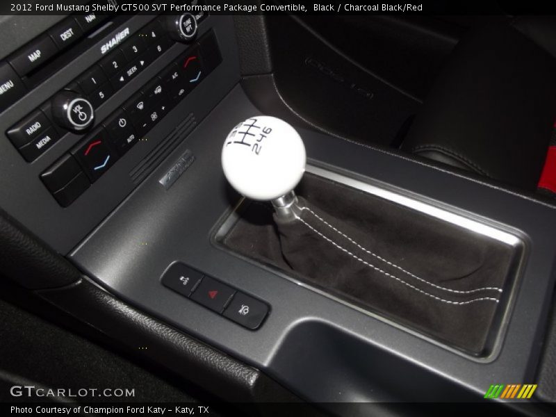  2012 Mustang Shelby GT500 SVT Performance Package Convertible 6 Speed Manual Shifter