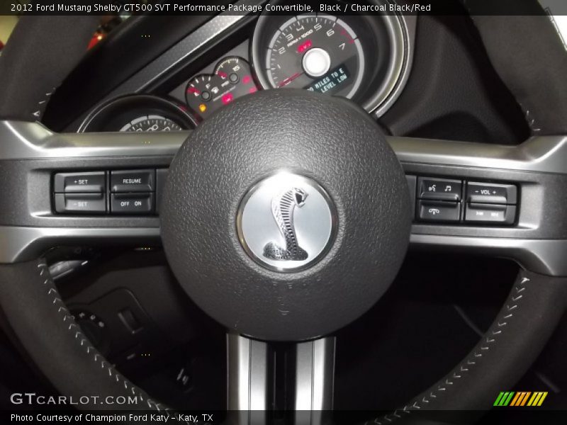  2012 Mustang Shelby GT500 SVT Performance Package Convertible Steering Wheel