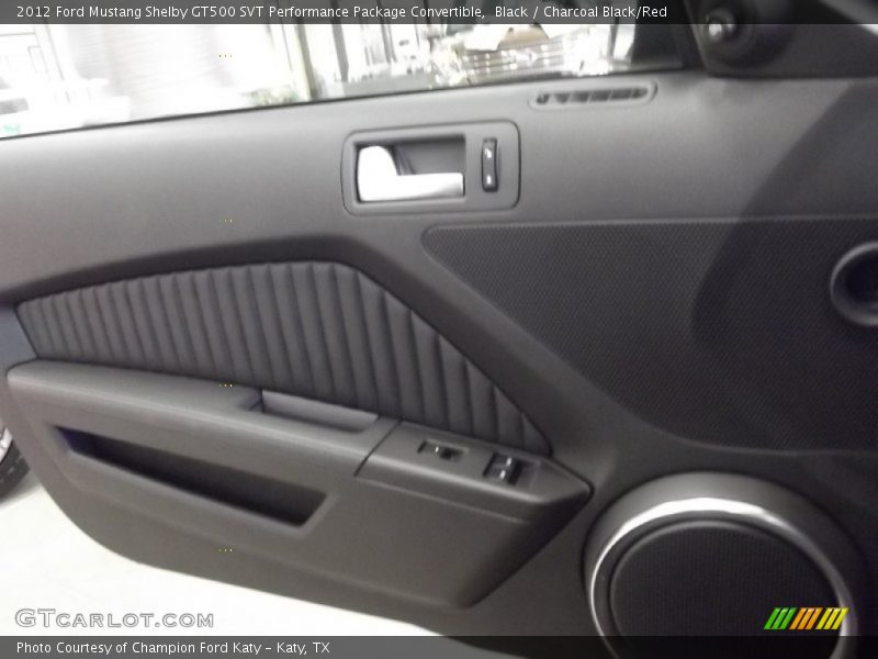 Black / Charcoal Black/Red 2012 Ford Mustang Shelby GT500 SVT Performance Package Convertible