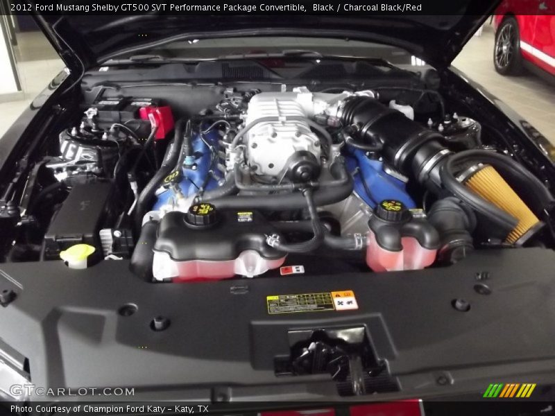  2012 Mustang Shelby GT500 SVT Performance Package Convertible Engine - 5.4 Liter Supercharged DOHC 32-Valve Ti-VCT V8