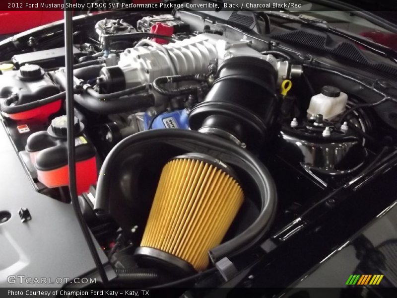  2012 Mustang Shelby GT500 SVT Performance Package Convertible Engine - 5.4 Liter Supercharged DOHC 32-Valve Ti-VCT V8