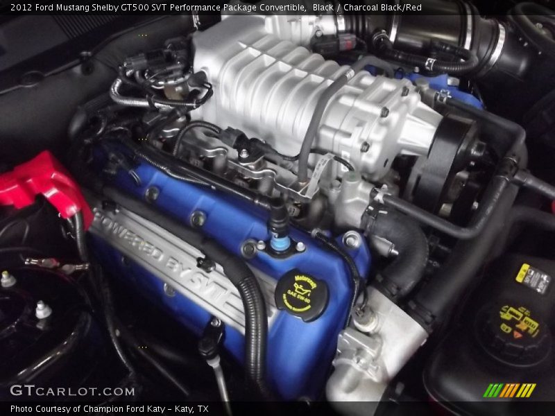  2012 Mustang Shelby GT500 SVT Performance Package Convertible Engine - 5.4 Liter Supercharged DOHC 32-Valve Ti-VCT V8