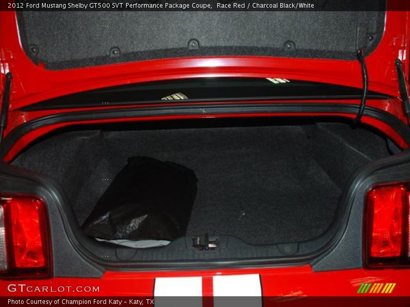 Race Red / Charcoal Black/White 2012 Ford Mustang Shelby GT500 SVT Performance Package Coupe