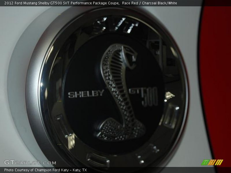 Race Red / Charcoal Black/White 2012 Ford Mustang Shelby GT500 SVT Performance Package Coupe