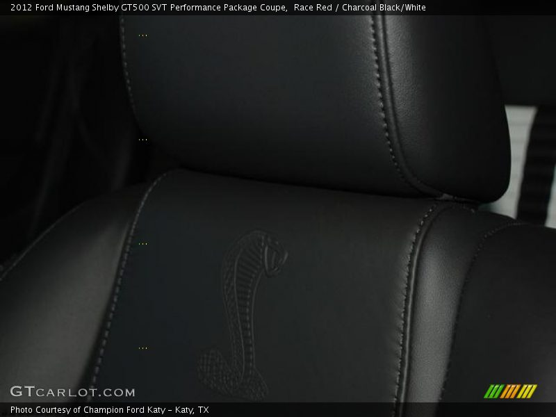 Race Red / Charcoal Black/White 2012 Ford Mustang Shelby GT500 SVT Performance Package Coupe