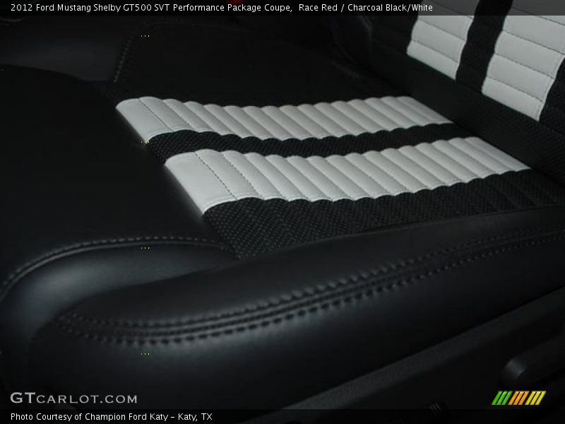 Race Red / Charcoal Black/White 2012 Ford Mustang Shelby GT500 SVT Performance Package Coupe
