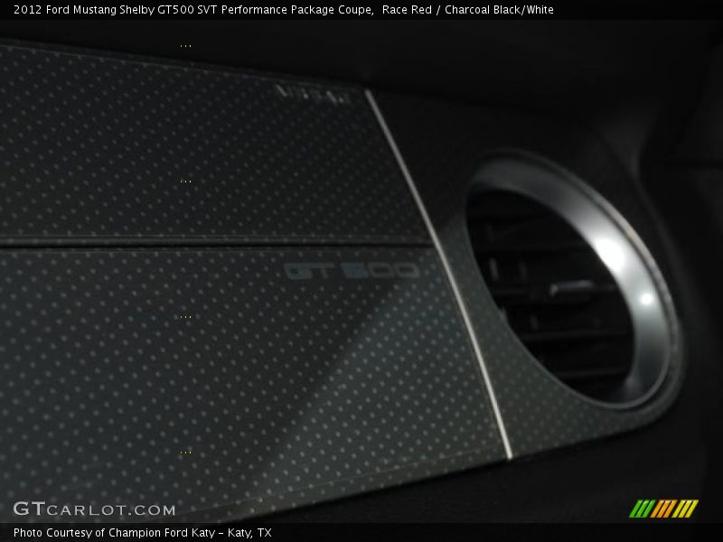 Race Red / Charcoal Black/White 2012 Ford Mustang Shelby GT500 SVT Performance Package Coupe