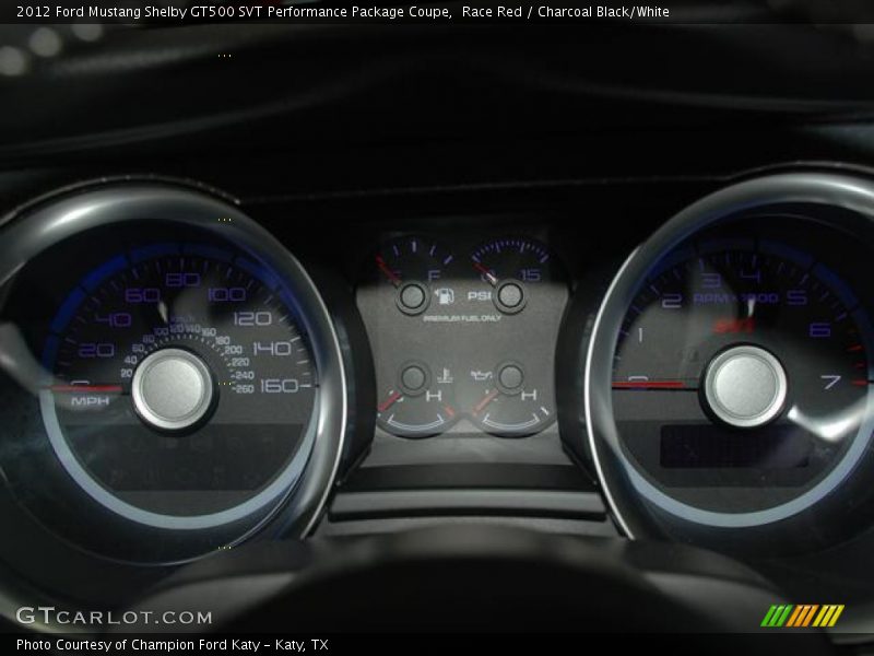 Race Red / Charcoal Black/White 2012 Ford Mustang Shelby GT500 SVT Performance Package Coupe