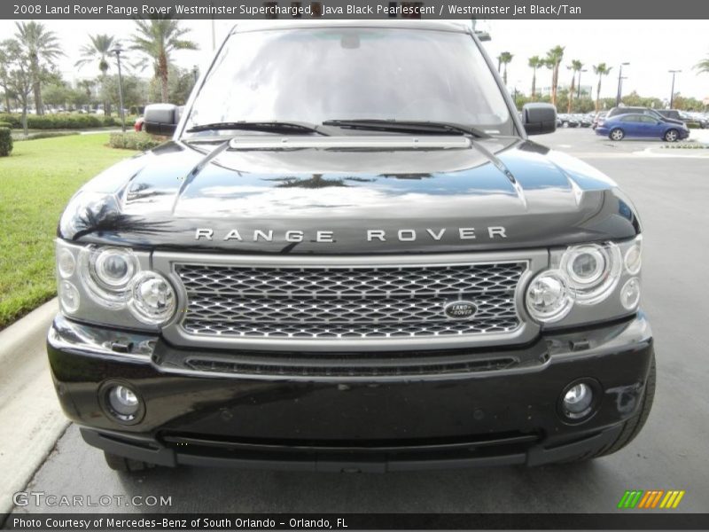 Java Black Pearlescent / Westminster Jet Black/Tan 2008 Land Rover Range Rover Westminster Supercharged