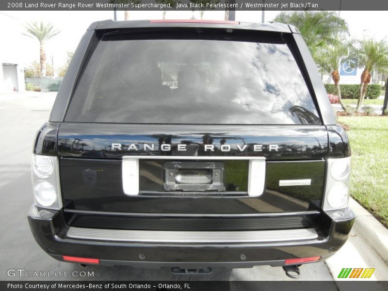 Java Black Pearlescent / Westminster Jet Black/Tan 2008 Land Rover Range Rover Westminster Supercharged
