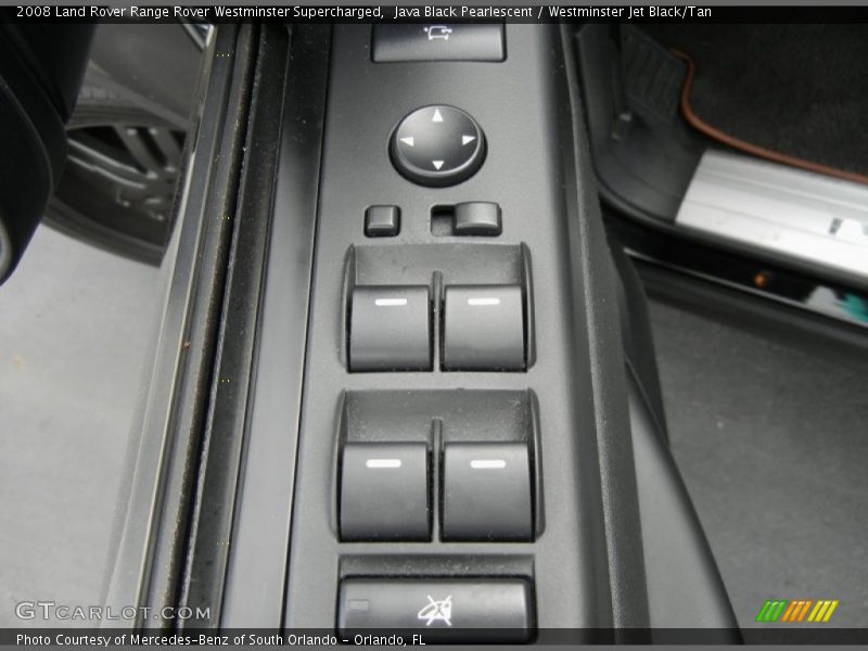 Java Black Pearlescent / Westminster Jet Black/Tan 2008 Land Rover Range Rover Westminster Supercharged