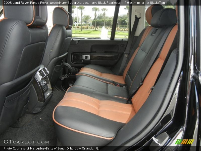 Westminster Back Seat in Jet Black/Tan - 2008 Land Rover Range Rover Westminster Supercharged