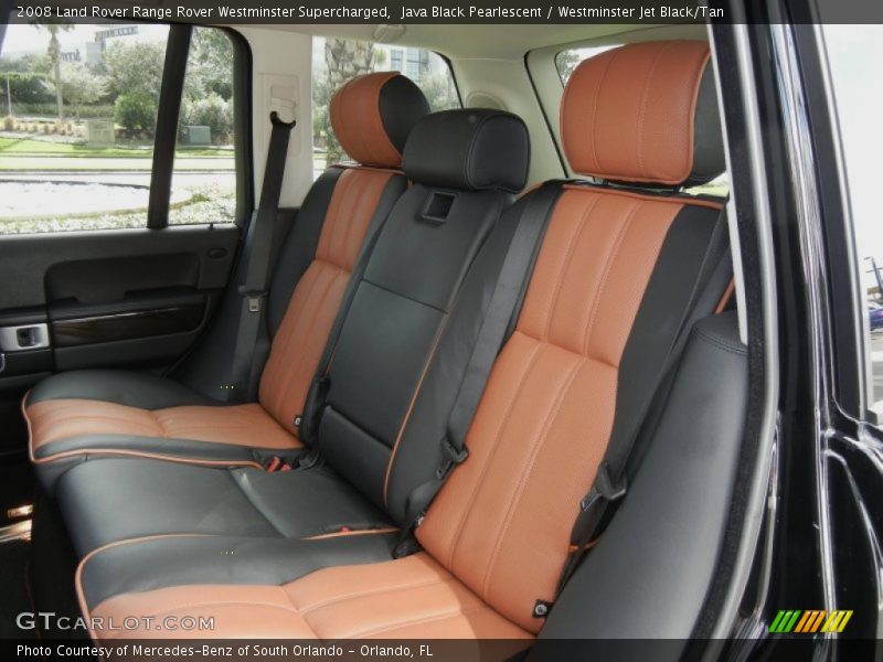 Westminster Back Seat in Jet Black/Tan - 2008 Land Rover Range Rover Westminster Supercharged