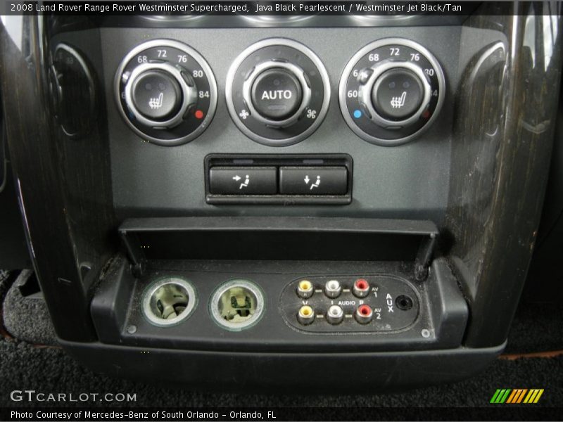 Java Black Pearlescent / Westminster Jet Black/Tan 2008 Land Rover Range Rover Westminster Supercharged