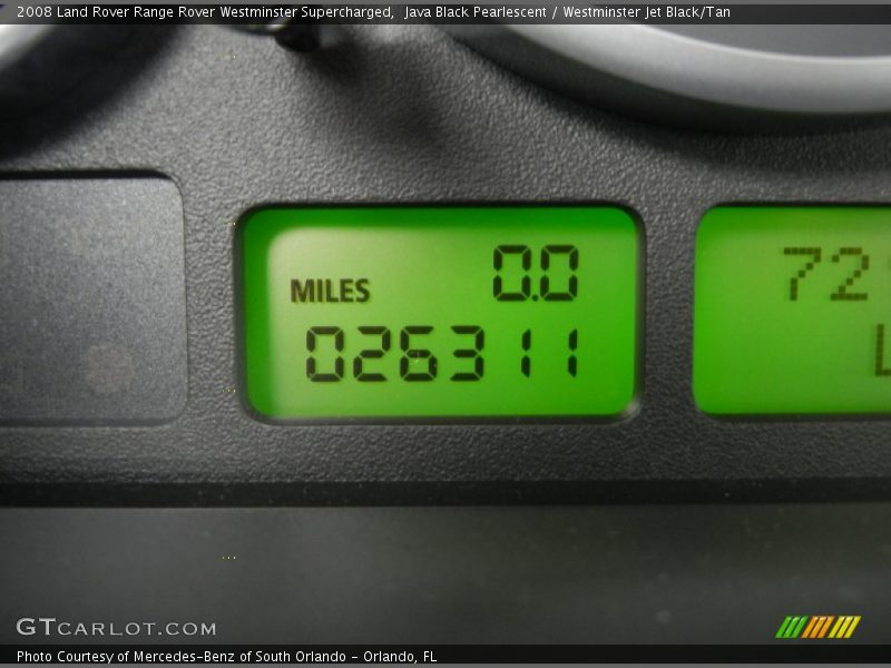 Java Black Pearlescent / Westminster Jet Black/Tan 2008 Land Rover Range Rover Westminster Supercharged