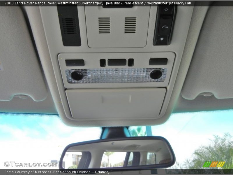 Java Black Pearlescent / Westminster Jet Black/Tan 2008 Land Rover Range Rover Westminster Supercharged