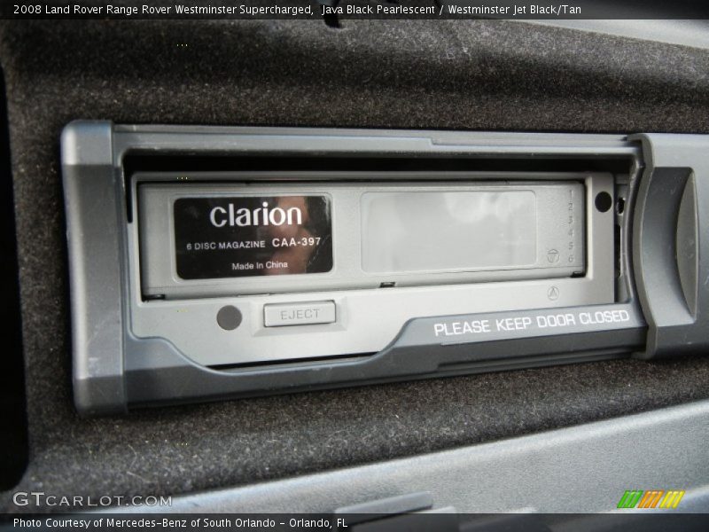 Java Black Pearlescent / Westminster Jet Black/Tan 2008 Land Rover Range Rover Westminster Supercharged