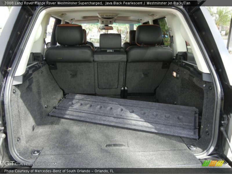 Java Black Pearlescent / Westminster Jet Black/Tan 2008 Land Rover Range Rover Westminster Supercharged