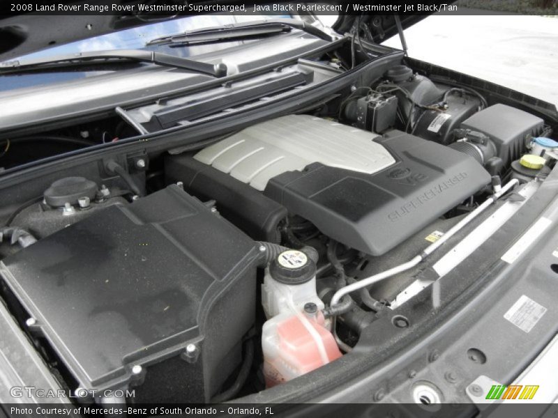 Java Black Pearlescent / Westminster Jet Black/Tan 2008 Land Rover Range Rover Westminster Supercharged