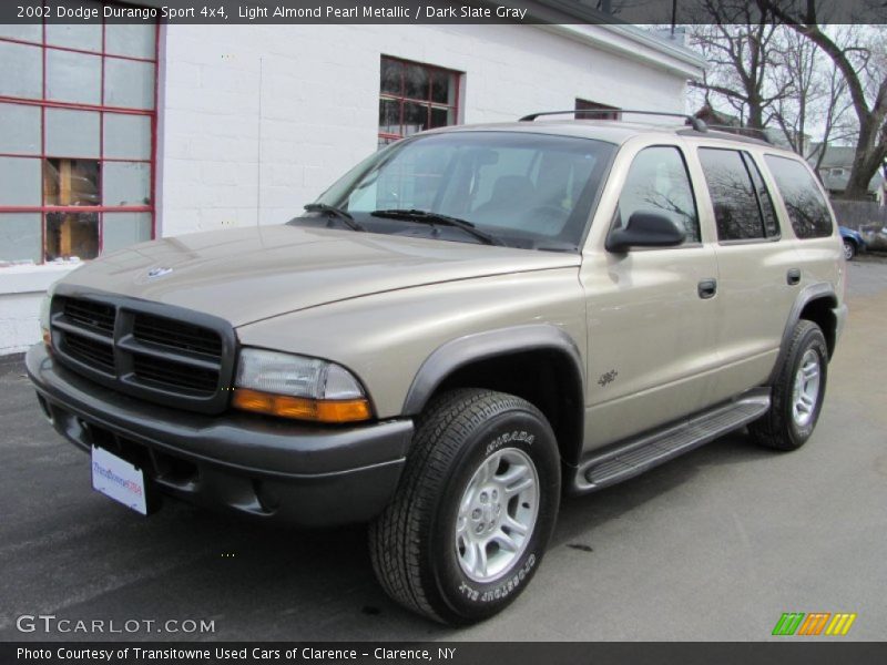 Light Almond Pearl Metallic / Dark Slate Gray 2002 Dodge Durango Sport 4x4