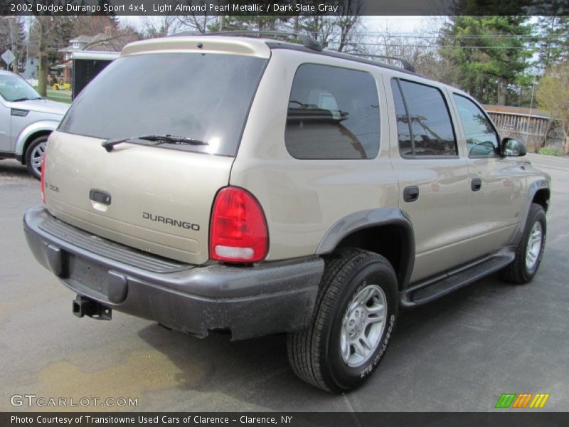 Light Almond Pearl Metallic / Dark Slate Gray 2002 Dodge Durango Sport 4x4