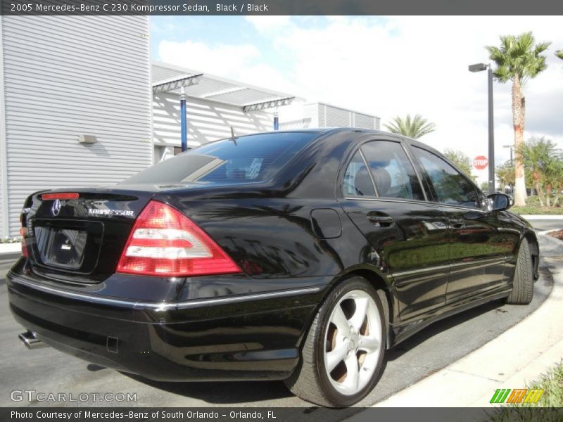 Black / Black 2005 Mercedes-Benz C 230 Kompressor Sedan
