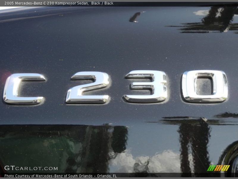 Black / Black 2005 Mercedes-Benz C 230 Kompressor Sedan