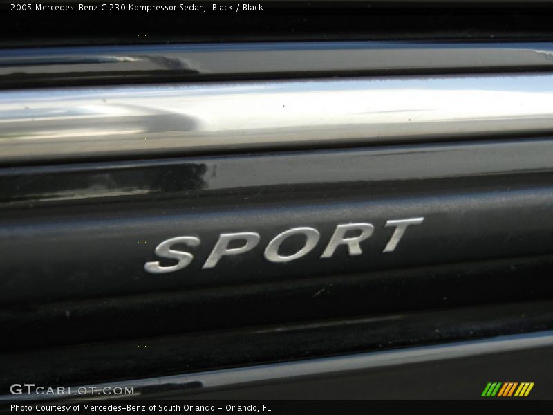 Black / Black 2005 Mercedes-Benz C 230 Kompressor Sedan