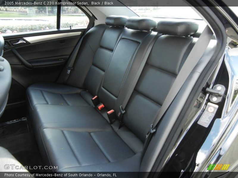 Black / Black 2005 Mercedes-Benz C 230 Kompressor Sedan