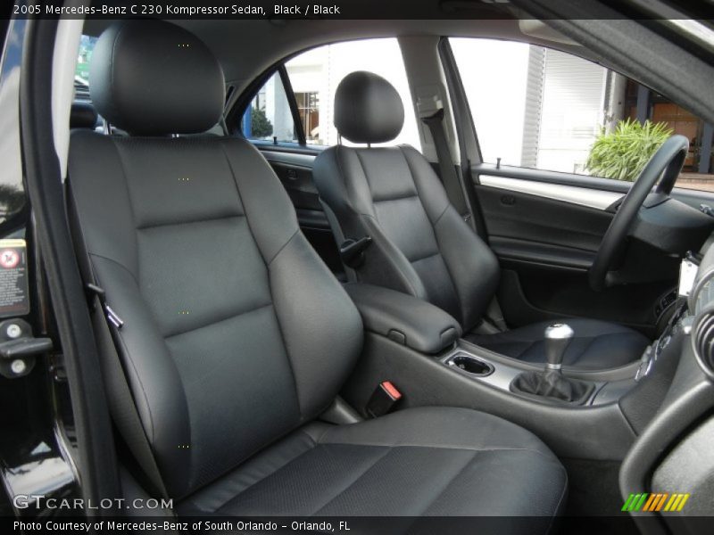 Black / Black 2005 Mercedes-Benz C 230 Kompressor Sedan