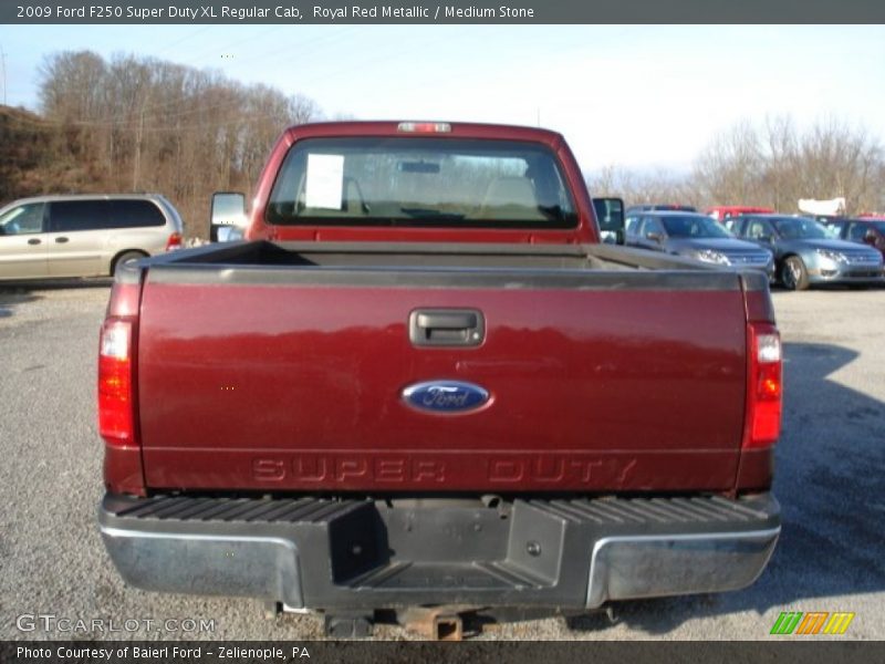 Royal Red Metallic / Medium Stone 2009 Ford F250 Super Duty XL Regular Cab