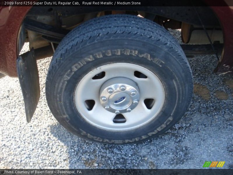 Royal Red Metallic / Medium Stone 2009 Ford F250 Super Duty XL Regular Cab