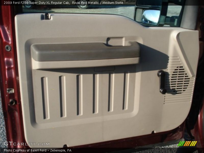 Royal Red Metallic / Medium Stone 2009 Ford F250 Super Duty XL Regular Cab